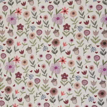 French Terry Stickblumenoptik von Swafing